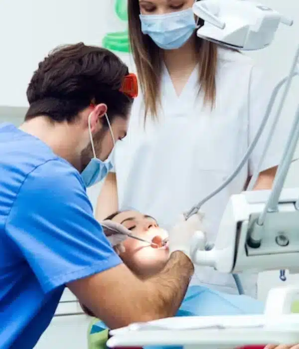 emergency dentistry procedure in progress in Allen